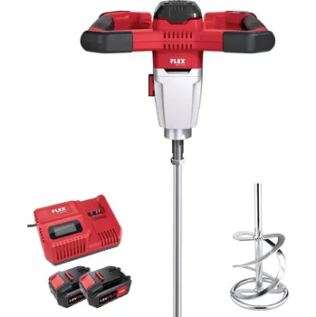 Elektrické nířadí Flex 495972 Aku 2-rychlostní míchadlo 18,0 V s 3-stupňovým přepínačem | MXE 18.0-EC/5.0 Set + WR2 120