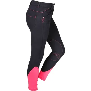 Jezdecké kalhoty Horka Dětské jezdecké rajtky Evy Slim Fit Barva: Černá, Velikost: 116