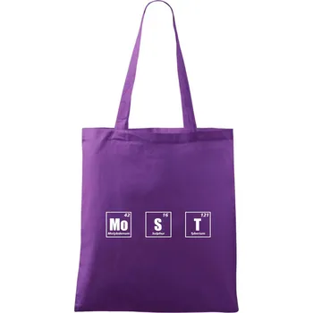 Periodická tabulka Most - Taška bavlněná - 42 x 38 cm ( Fialová )