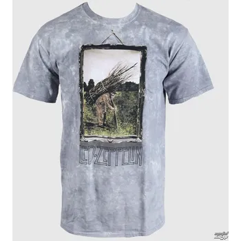 Tričko metal pánské Led Zeppelin - Man with Sticks - LIQUID BLUE - 61802 - 5XL