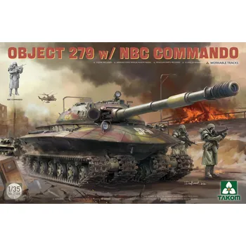 Plastikový model Takom 1/35 Object 279 w/ NBC Commando