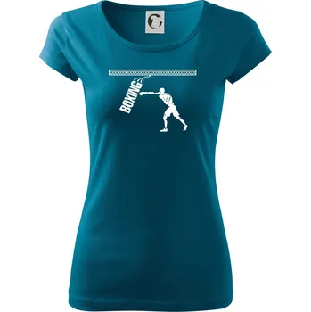 Dámské tričko Boxing boxer - Dámské triko Pure - M ( Petrolejová )