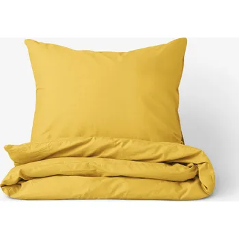 Povlečení Bavlněné povlečení - medově žluté 150 x 200 a 50 x 60 cm
