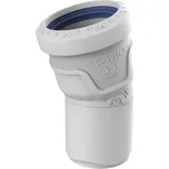 Koleno odpadní odhlučněné Wavin AS+ PP ASB 15°, DN 125, světle šedá