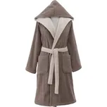 Soft Cotton Soft Cotton Dámský krátký župan LEAF s kapucí S Hnědá - 8698642049888