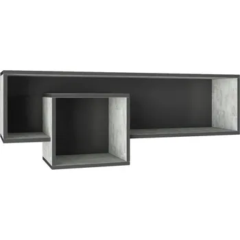 Knihovna Meblar Police Nano NA12, grafit/enigma