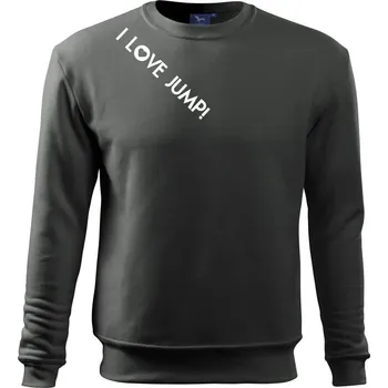 I love Jump! - Mikina Essential dětská - 158 cm/12 let ( Tmavá břidlice (šedá se zeleným nádechem) )