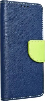 Pouzdro na mobilní telefon Fancy Book pro Xiaomi Redmi Note 11/11S Navy Blue/Lime