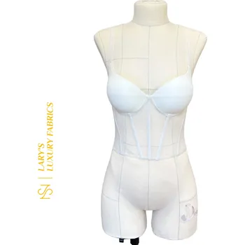 Korzet Tylový korzet s ramínky - ivory Velikost: XL