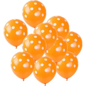 Balónek Latexové Balónky 10ks, 30cm oranžová