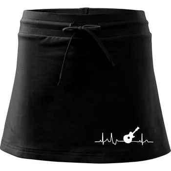 Dámské oblečení EKG akustická kytara - Sportovní sukně - two in one - M ( Černá )