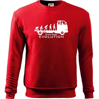 Chlapecké tričko Truck driver evolution - Mikina Essential dětská - 158 cm/12 let ( Červená )
