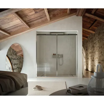 Sprchová vanička Rug Dual Flow - ATYP obdélníková sprchová vanička 200-239 x 70-90, 2 sifony, PlyLite W30X2ASSM3