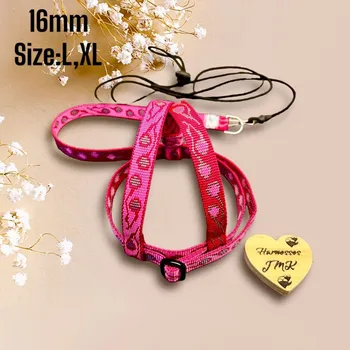 Postroj pro psa Postroj pro papoušky JMK 16mm vel. L,XL potisk - Barva: Modrá, Velikost: L