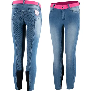 Jezdecké oblečení Horze Dětské rajtky Poppy Barva: Džínová, Velikost: 160