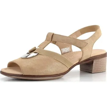 Dámské sandále Ara dámské sandály na podpatku Lugano béžové 12-35730-05 - 37 | P674928