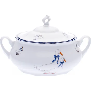 Nádobí Thun 1794 Mísa zeleninová, 1,5 l, Constance, husy, porcelán Thun
