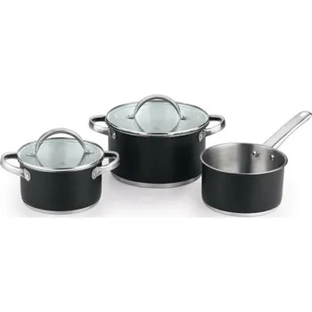 Hrnec BERGNER Sada nádobí nerez 5 ks Ronda černá BGEU-5508