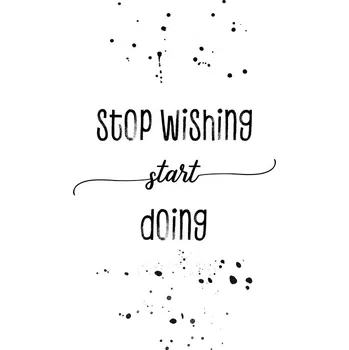 Plakát Plakát, Obraz - Stop wishing start doing, Melanie Viola
