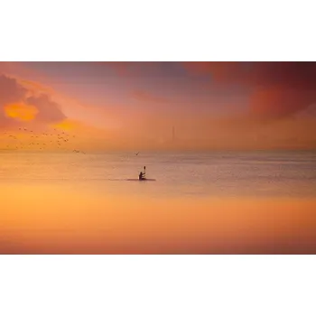 Plakát Plakát, Obraz - Albufera kayaking at sunset 7D17, joanaduenas