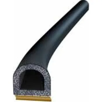 Těsnění do okna a dveří TS Profil "D" 14x12 mm, EPDM černý mikroporézni samolepící, dvouproud