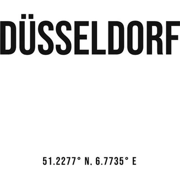 Plakát Plakát, Obraz - Dusseldorf simple coordinates, Finlay & Noa