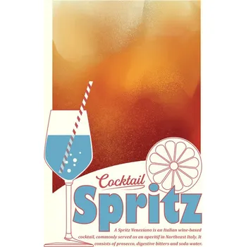 Plakát Plakát, Obraz - Aperol Spritz print, Dionisis Gemos