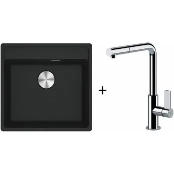 Franke Set G247 - MRG 610-52 RTL Matná černá + FN 7394.031