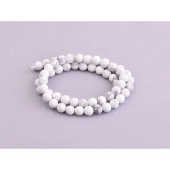 Drahý kámen Magnezit/howlit matný 6mm