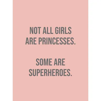 Plakát Plakát, Obraz - not all girls are princesses, Finlay & Noa