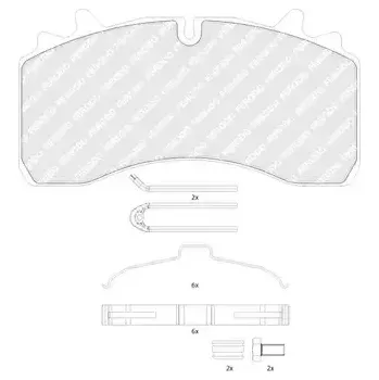 Brzdová destička FERODO Sada brzdových destiček PREMIER FE FCV1828B
