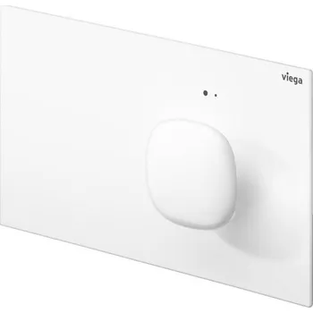 Splachovací tlačítko Viega Prevista ovládací deska kov / bílá Visign for More 202 model 86221