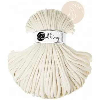 Bobbiny bavlněná šňůra JUMBO Soft 8mm Natural