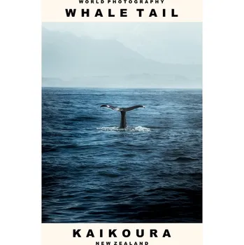 Plakát Plakát, Obraz - Whale Tail (Kaikoura, New Zealand)