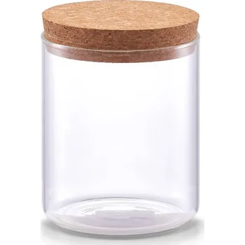 Keramický dřez Zeller Útlá dóza s korkovým víkem, 650 ml