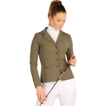Jezdecké sako Litex Dámské závodní jezdecké sako - hnědé Barva: Khaki, Velikost: M