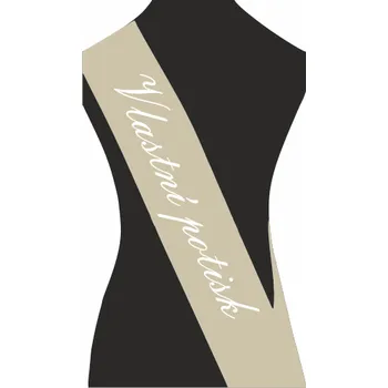 ON-DESIGN Šerpa VLASTNÍ POTISK Barva: champagne, Barva potisku: bílá, Fonty písma: Embassy BT