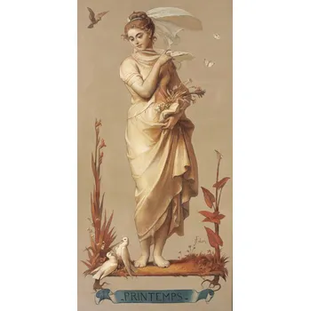 Plakát Plakát, Obraz - Spring, 1873 (The Four Seasons / Vintage Art) - Joseph Felon