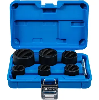 Gola hlavice hlavice nástrčné 1/2" + 3/4" spec. profil pro poškozené matice (BGS Hlavice nástrčné SPECIAL 1/2" + 3/4" sada 7 dílů, OK 22 ÷ 41 mm)