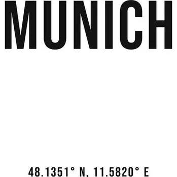 Plakát Plakát, Obraz - Munich simple coordinates, Finlay & Noa