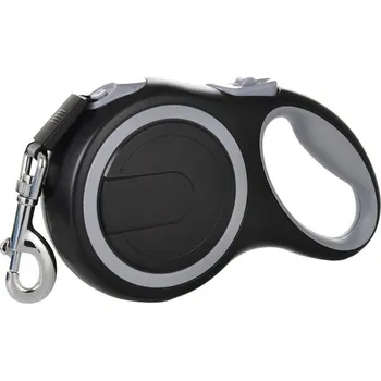 Vodítko pro psa Samonavíjecí vodítko (3 / 5 / 8 m) Barva: Šedá, Rozměry: 8m - 50 kg