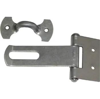 Nábytkové kování TS Petlice kloubová s očkem 100 mm surová