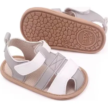 Capáčky Sandálky 0-6 měsíců / BB3019-2 / šedobílá
