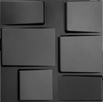 Obklad Obkladové panely 3D PVC TETRIS černý