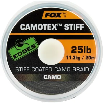 Fox International Fox Návazcová Šňůrka Edges Camotex Stiff 20 m 25 lb