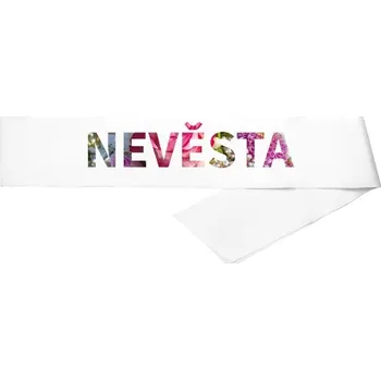 Party dekorace Šerpa s potiskem Šerpa Květinová nevěsta