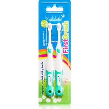 Zubní kartáček Brush Baby FirstBrush zubní kartáčky pro děti 2 ks
