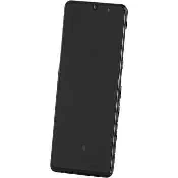 OEM LCD displej Samsung A41 A415F černý rám incell bez otisku prstu