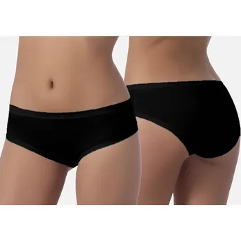 Kalhotky Kalhotky bavlněné pro plnější tvary MIDI modal - černá/XL