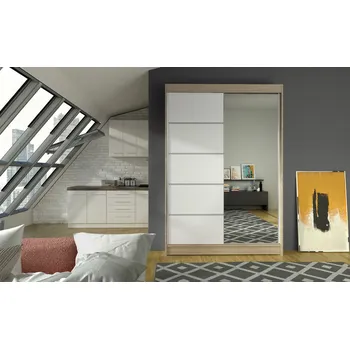 Ložnice Skříň Linora III 120 sonoma/bílá